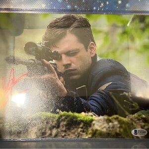 Signed & Authenticated Sebastian Stan Photo